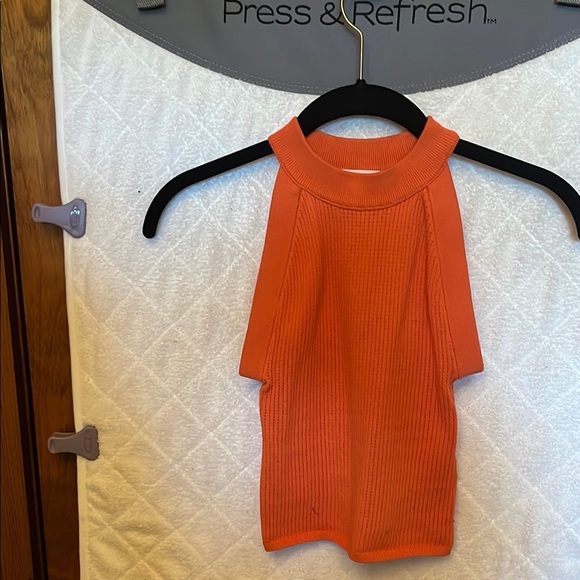 Aritzia Babaton Sculpt Knit Orange Top - Picture 4 of 7